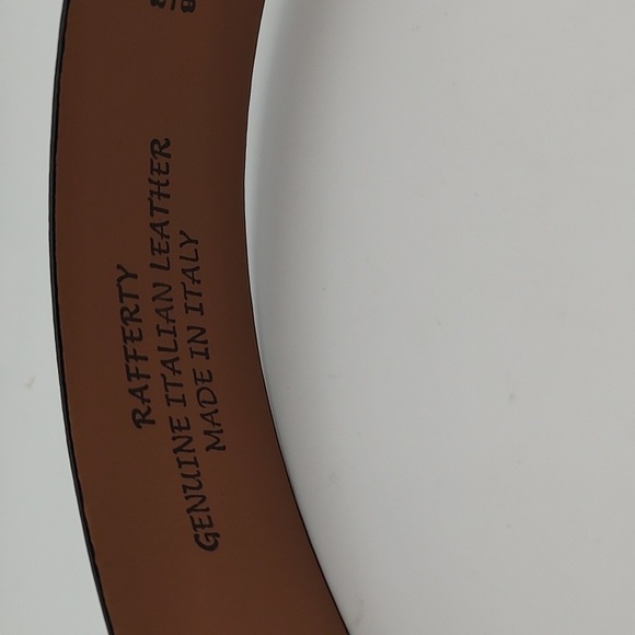 Trafalgar Black Leather Belt with Silver Buckle US 34/38 - Picture 12 of 16